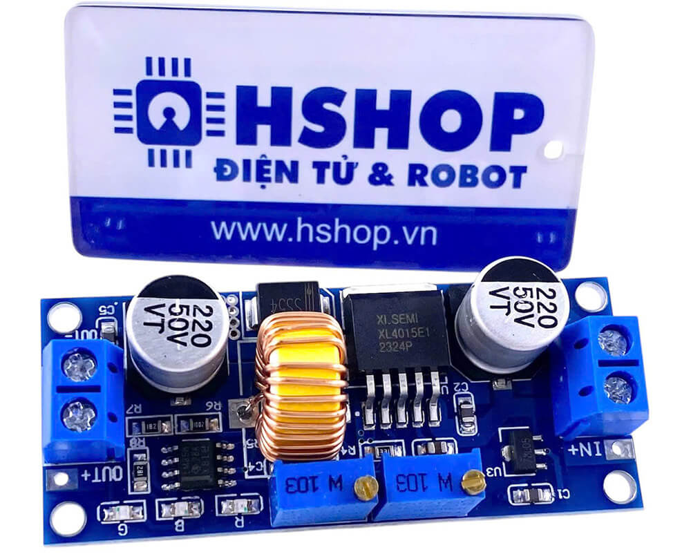 Mạch giảm áp DC-DC Buck XL4015 5A có chỉnh dòng