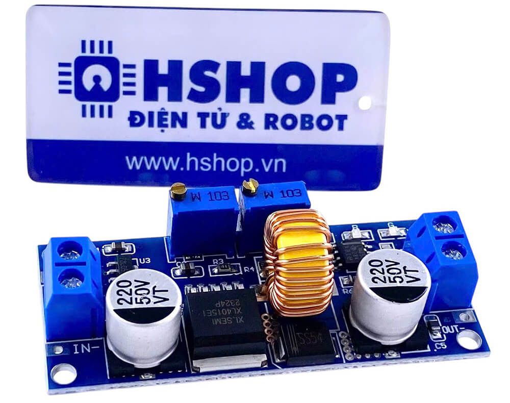 Mạch giảm áp DC-DC Buck XL4015 5A có chỉnh dòng