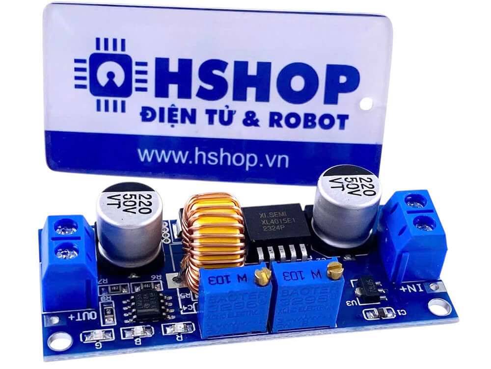 Mạch giảm áp DC-DC Buck XL4015 5A có chỉnh dòng