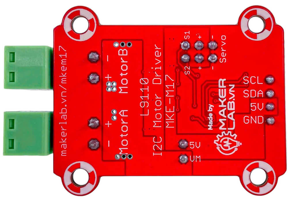 Mạch điều khiển động cơ MKE-M17 L9110 I2C motor control module