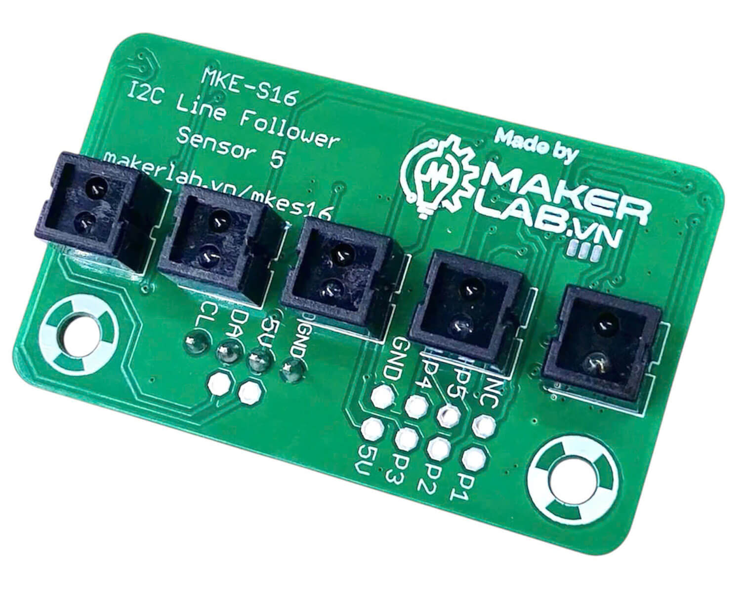 Cảm biến dò đường 5 mắt MKE-S16 I2C Line Follower Sensor