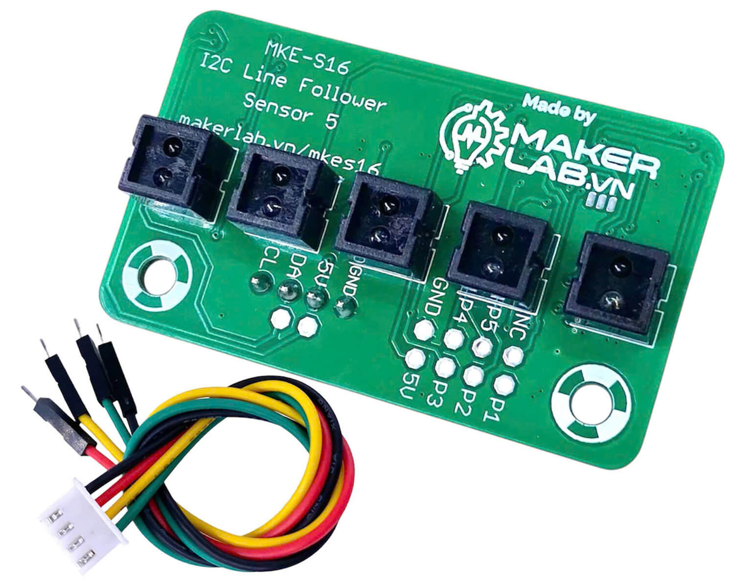 Cảm biến dò đường 5 mắt MKE-S16 I2C Line Follower Sensor