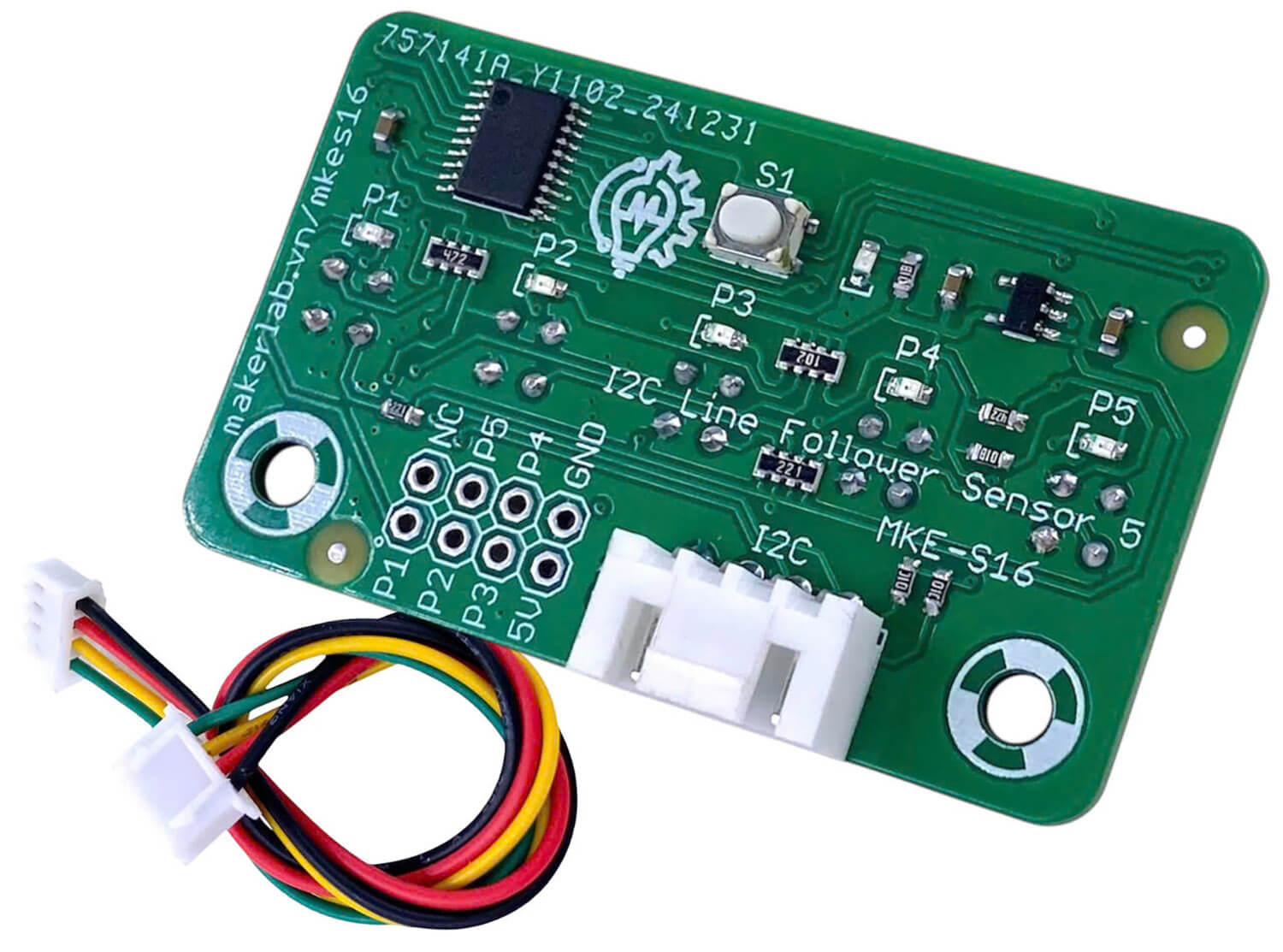 Cảm biến dò đường 5 mắt MKE-S16 I2C Line Follower Sensor