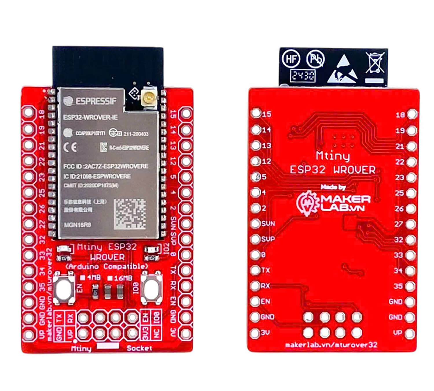 Mạch Mtiny ESP32 WROVER-IE (Arduino Compatible)