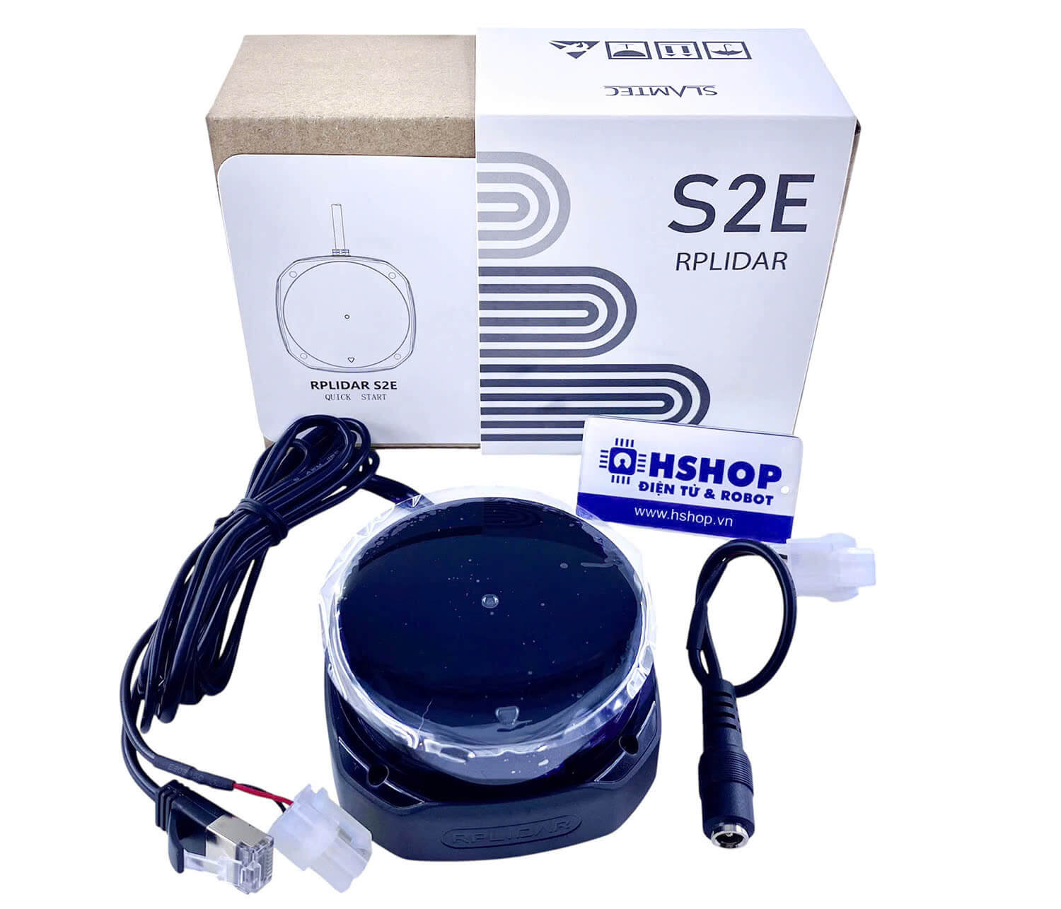 Cảm biến khoảng cách DTOF Lidar RPLIDAR S2M1-R2E (30m) 360° Laser Range Scanner