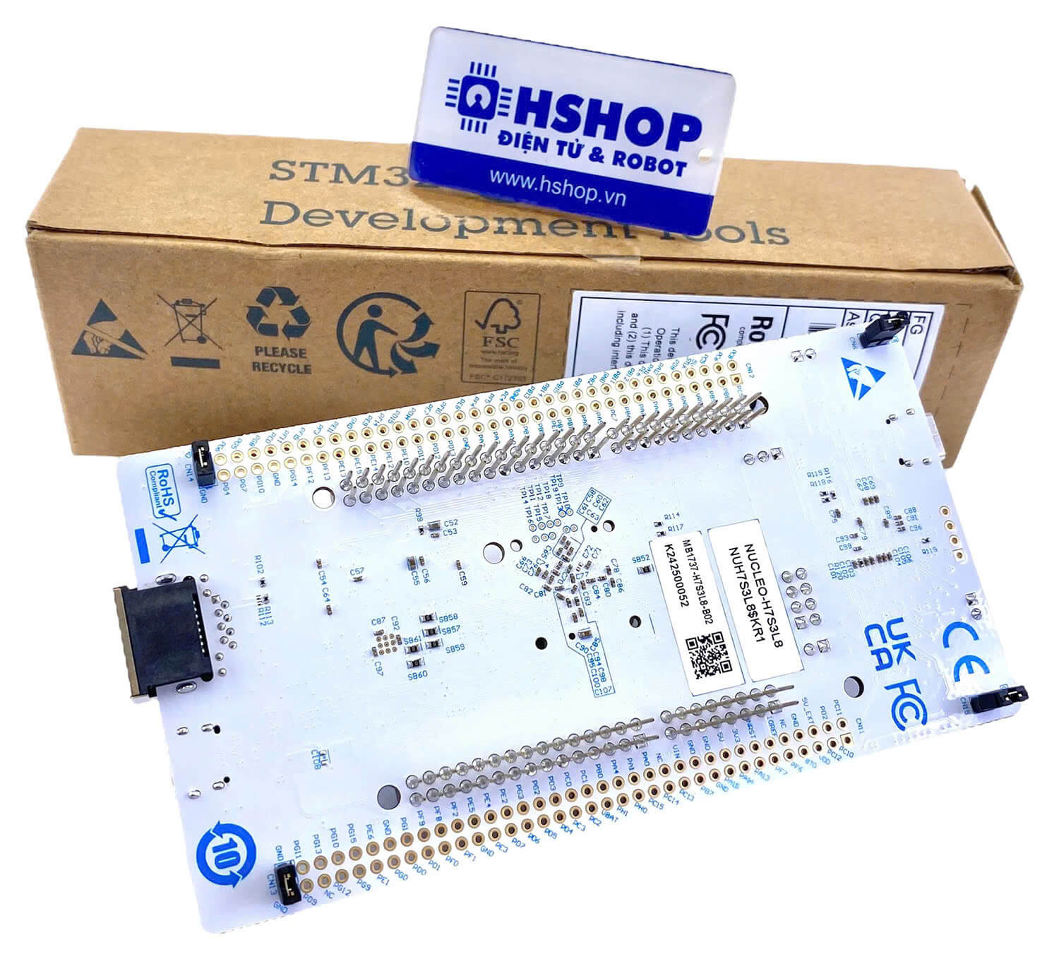 Kit NUCLEO-H7S3L8, STM32 Nucleo-144 development board with STM32H7S3L8 MCU