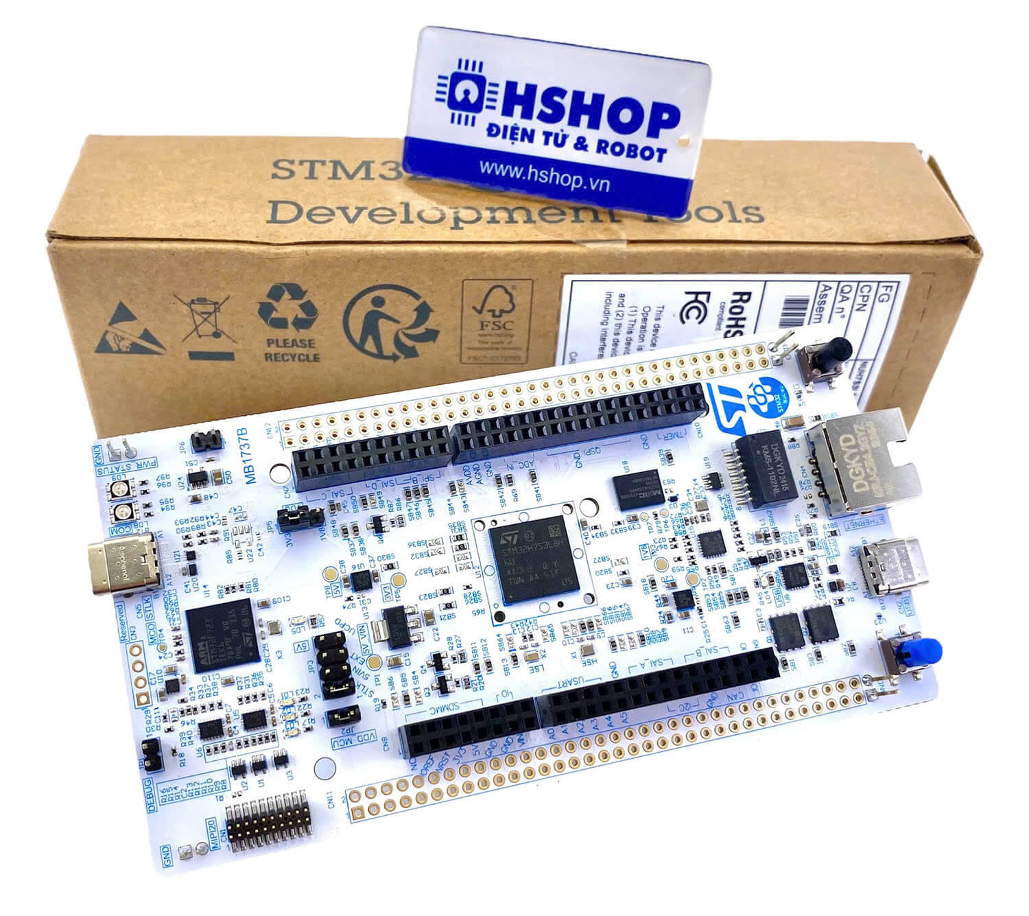 Kit NUCLEO-H7S3L8, STM32 Nucleo-144 development board with STM32H7S3L8 MCU
