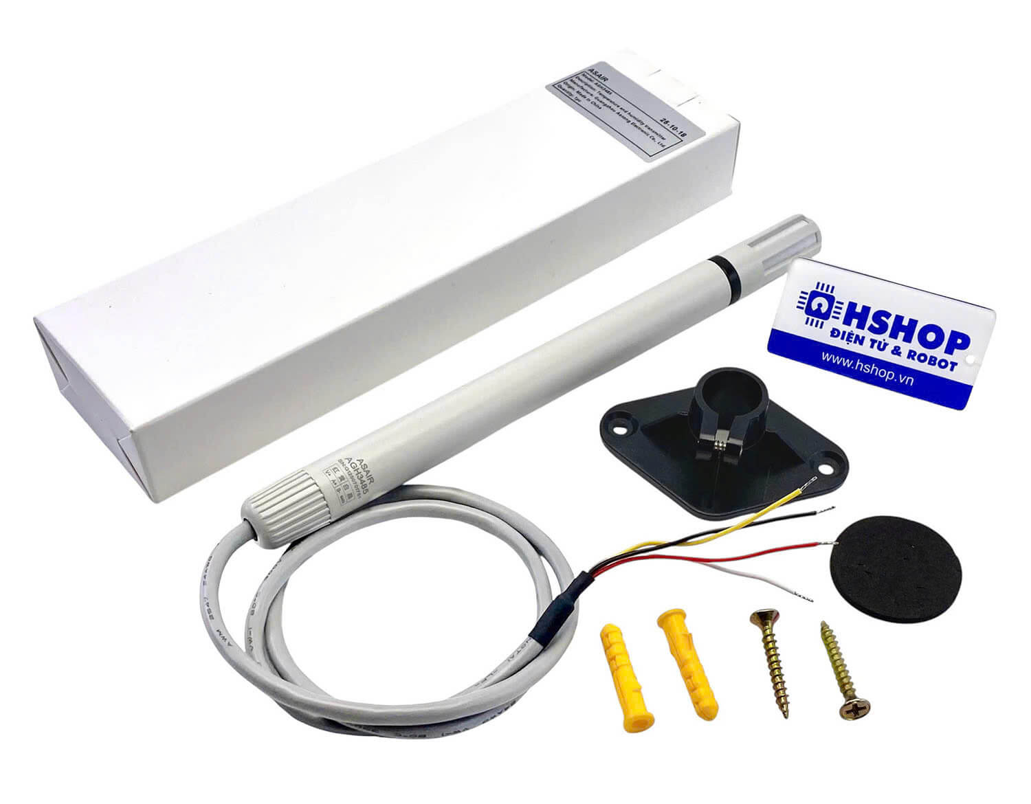 Cảm biến độ ẩm, nhiệt độ RS485 AGH3485 Temperature Humidity Sensor chính hãng ASAIR