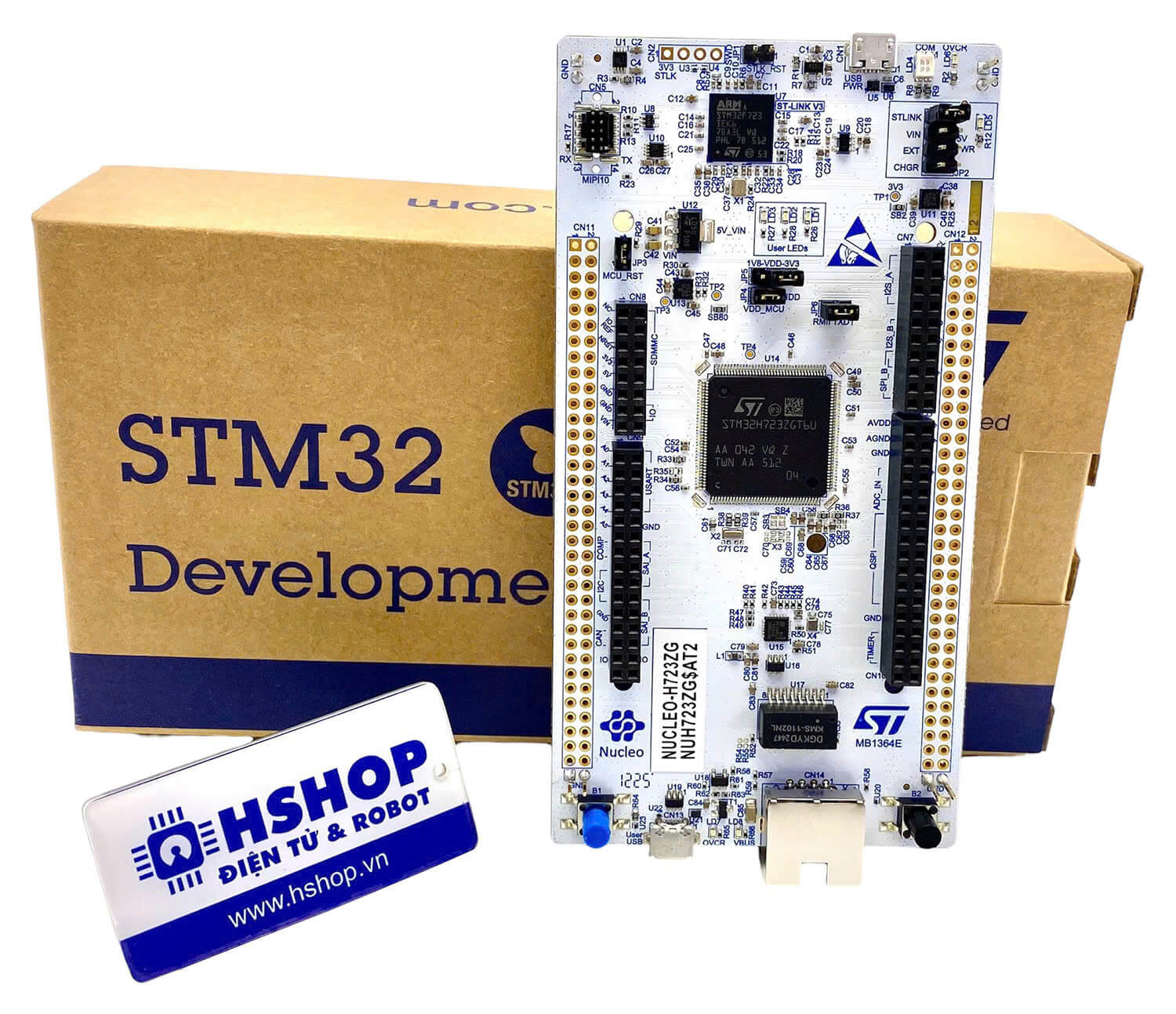 Kit NUCLEO-H723ZG, STM32 Nucleo-144 development board with STM32H723ZG MCU
