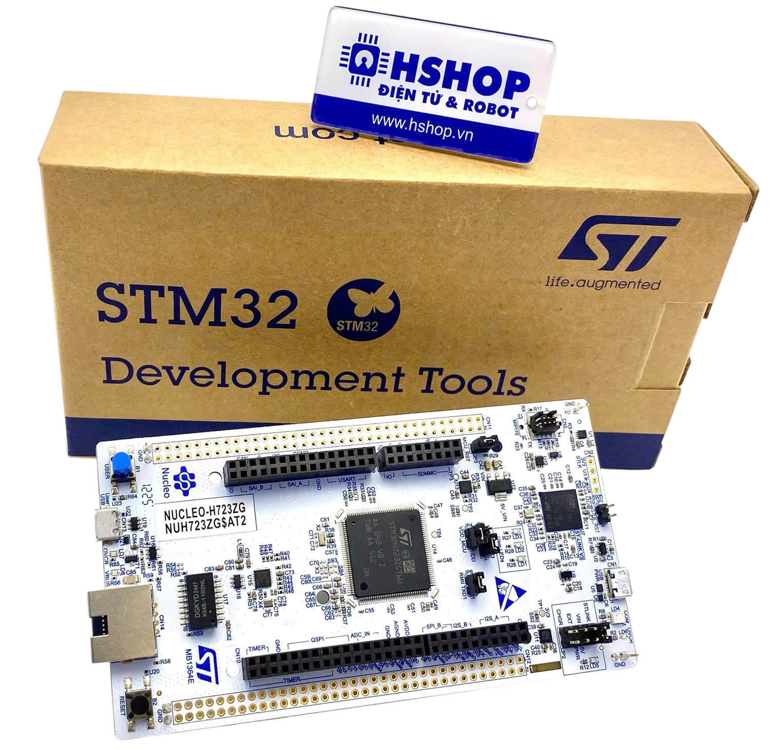Kit NUCLEO-H723ZG, STM32 Nucleo-144 development board with STM32H723ZG MCU