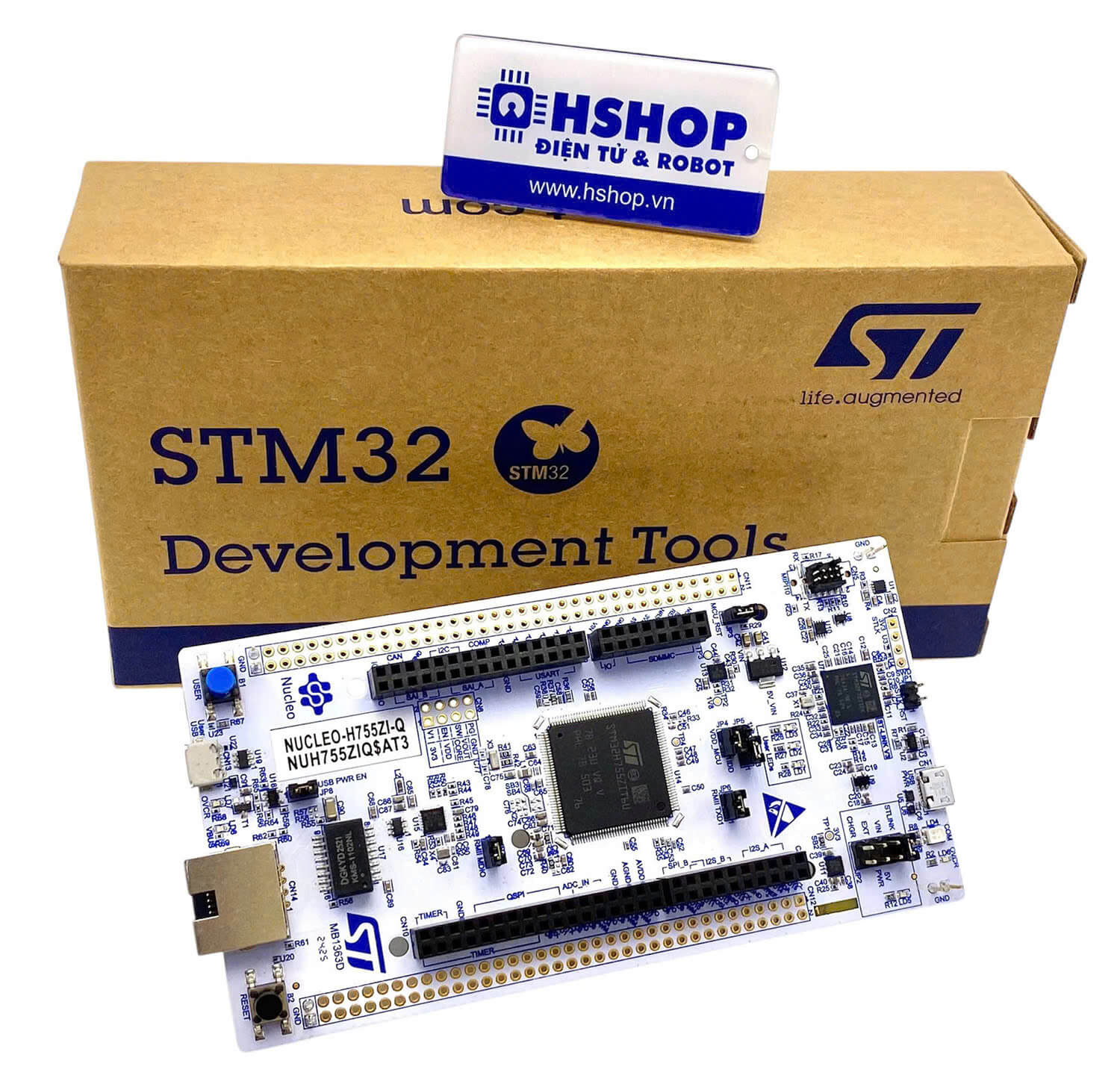 Kit NUCLEO-H755ZI-Q, STM32 Nucleo-144 development board with STM32H755ZI MCU