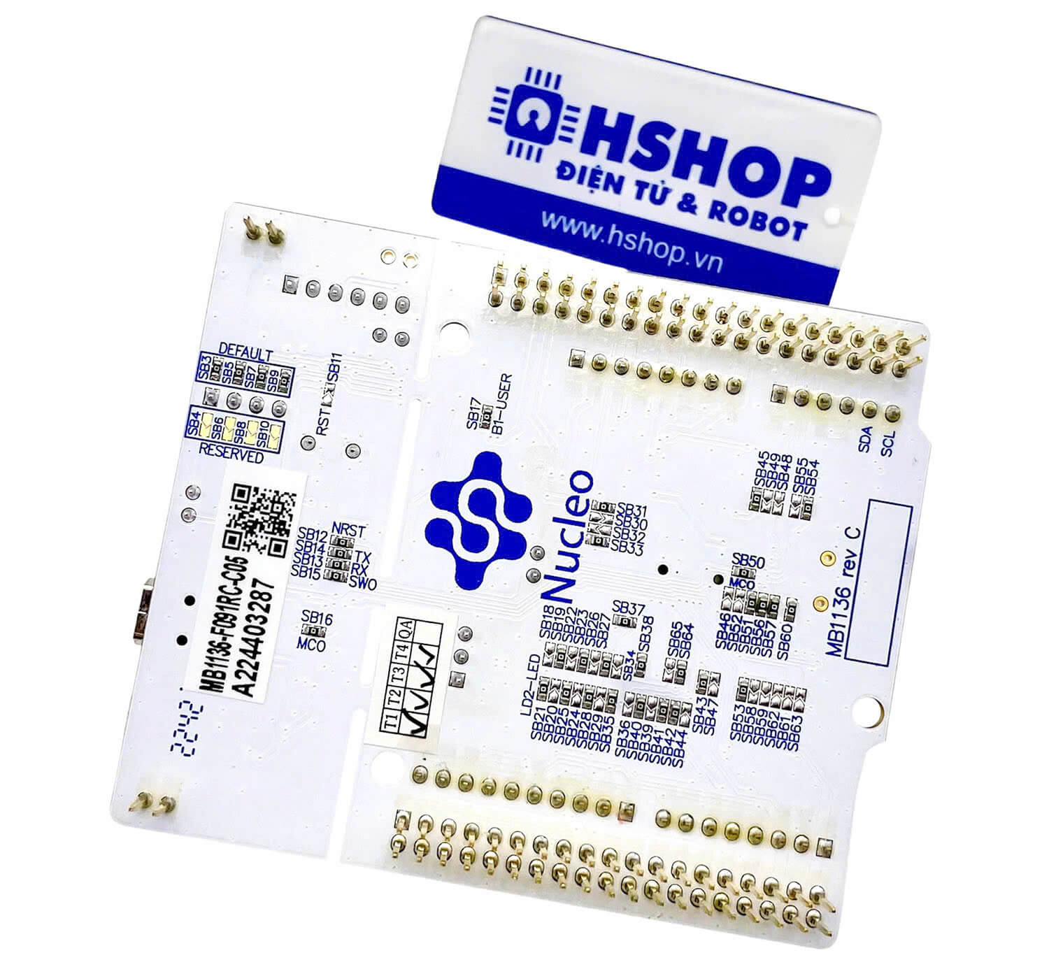 Kit NUCLEO-F091RC, STM32 Nucleo-64 development board with STM32F091RC MCU