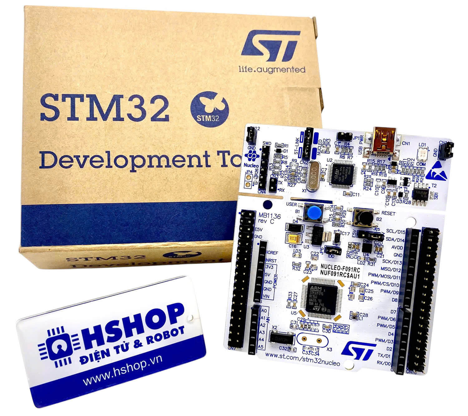 Kit NUCLEO-F091RC, STM32 Nucleo-64 development board with STM32F091RC MCU