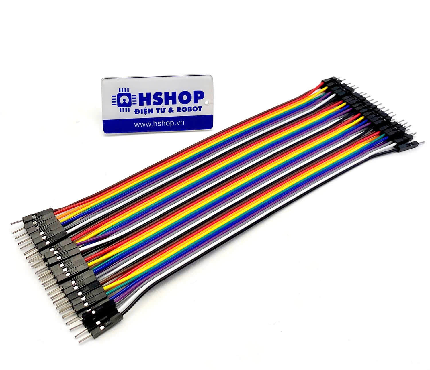 Dây Cắm Breadboard đực đực 20cm cáp dẹt 40 sợi M-M Jumper Wire