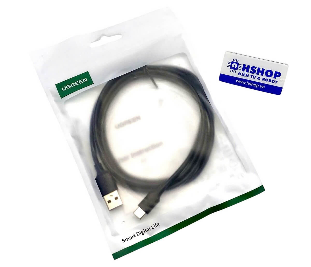 Cáp USB-C to USB 2.0 dài 1.5m cao cấp 60117 chính hãng Ugreen
