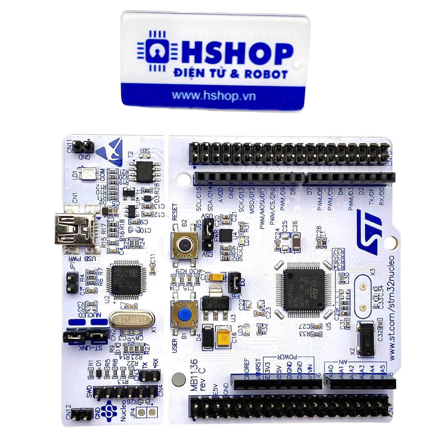 Kit NUCLEO-F411RE, STM32 Nucleo-64 development board with STM32F411RE MCU