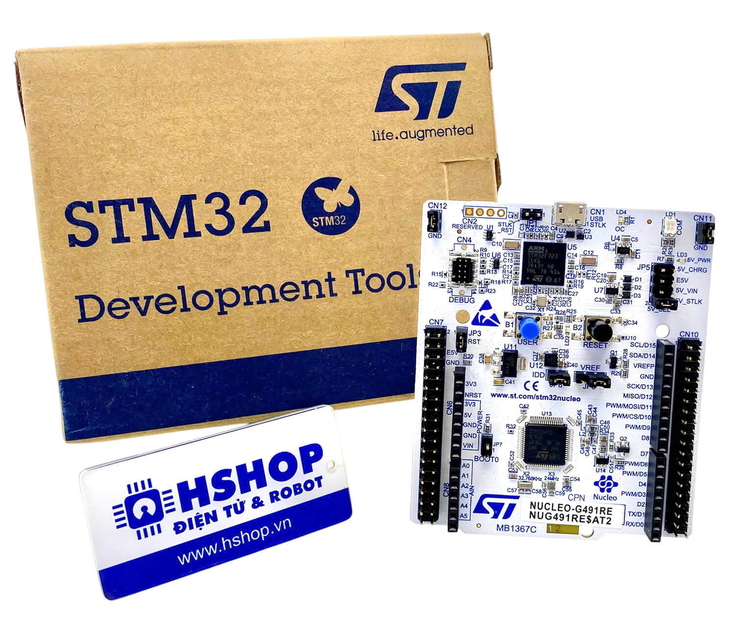 Kit NUCLEO-G491RE, STM32 Nucleo-64 development board with STM32G491RE MCU
