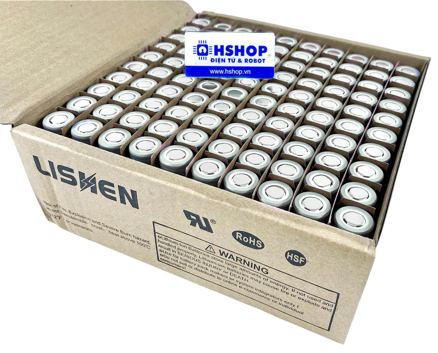 Pin Sạc 18650 Li-Ion Rechargeable Battery 3.7V 2000mAh 10C 20A chính hãng Lishen