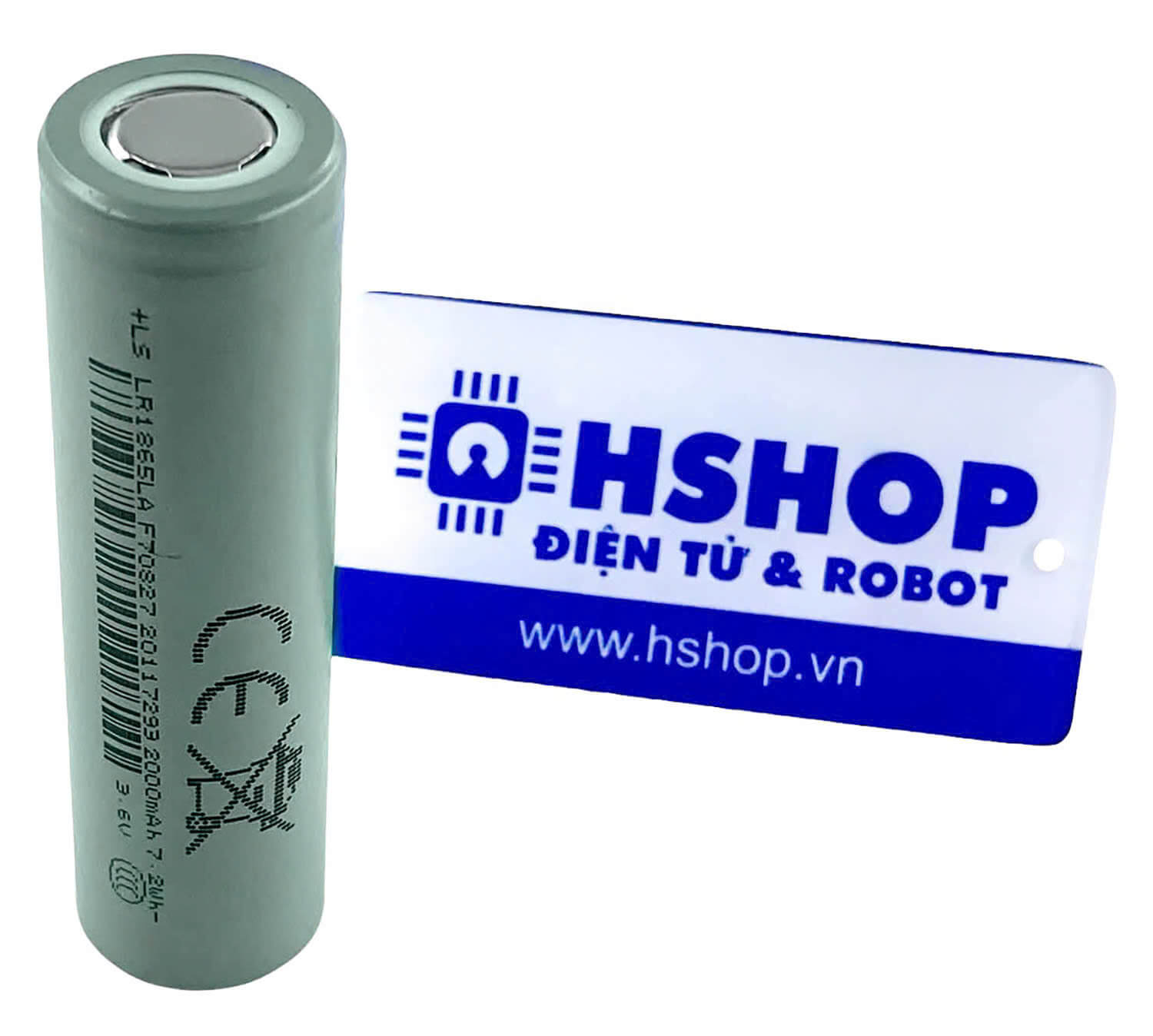 Pin Sạc 18650 Li-Ion Rechargeable Battery 3.7V 2000mAh 10C 20A chính hãng Lishen