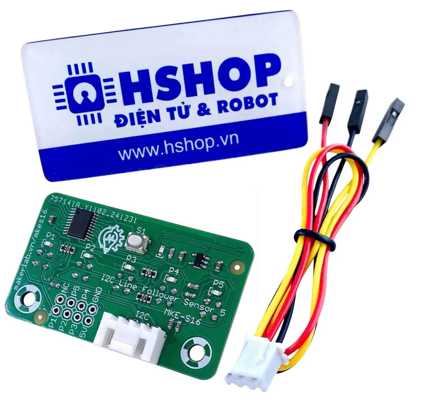 Cảm biến dò đường MKE-S16 I2C 5C Line Tracking Sensor