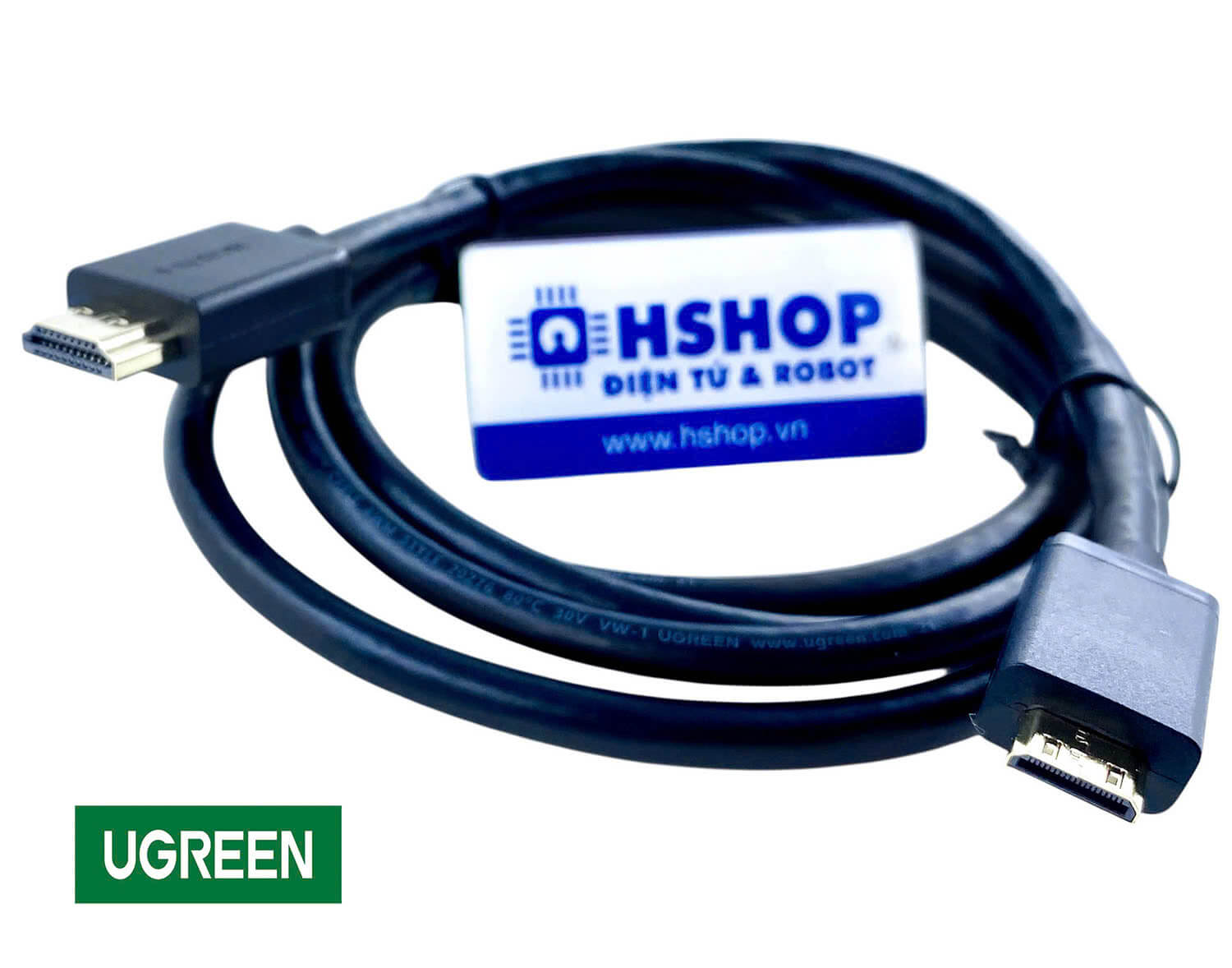 Cáp Mini HDMI to HDMI dài 1.5m hỗ trợ 4K@60Hz cao cấp 11167 chính hãng Ugreen