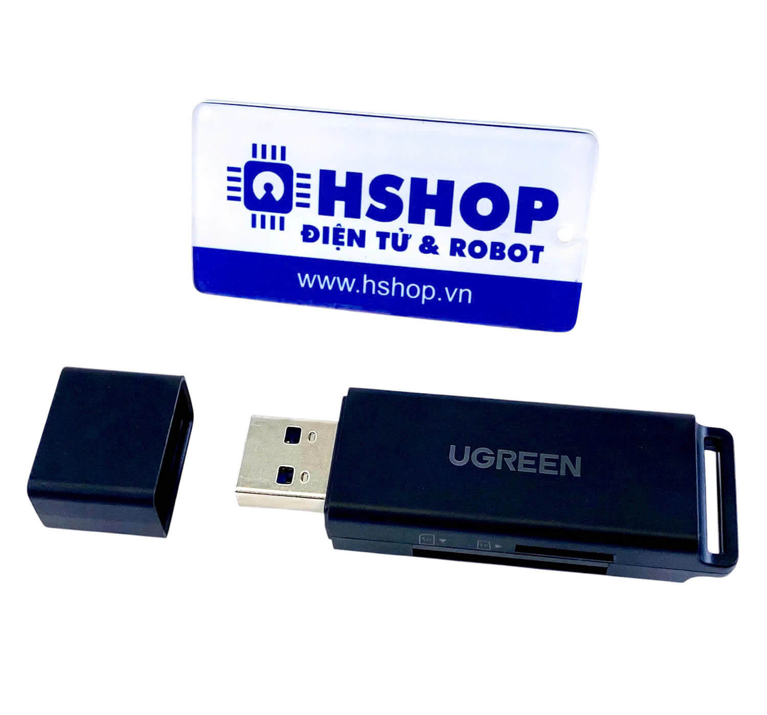 Đầu đọc thẻ SD / MicroSD (TF) chuẩn USB 3.0 cao cấp 40752 chính hãng Ugreen