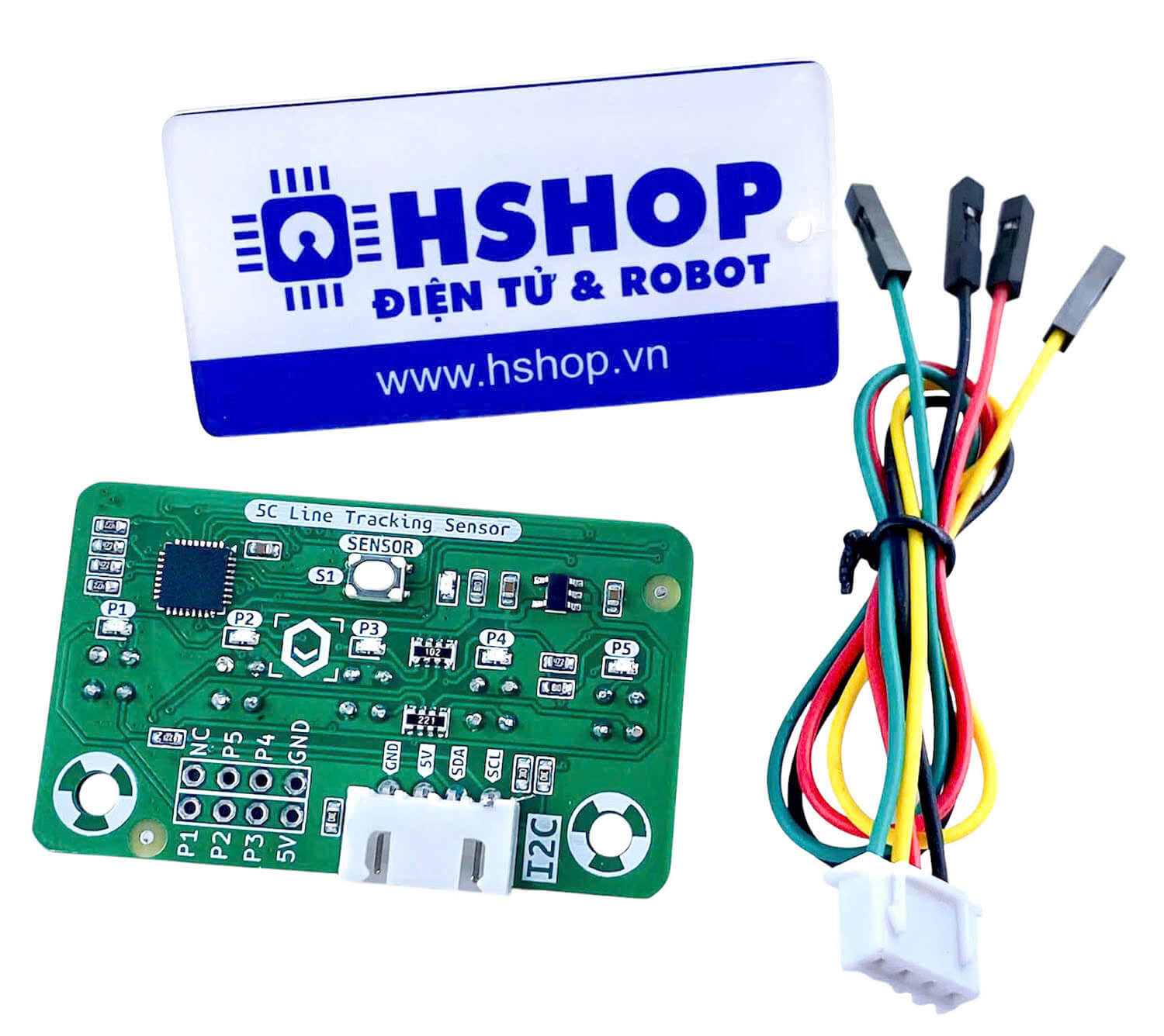 Cảm biến dò đường MKE-S16 I2C 5C Line Tracking Sensor