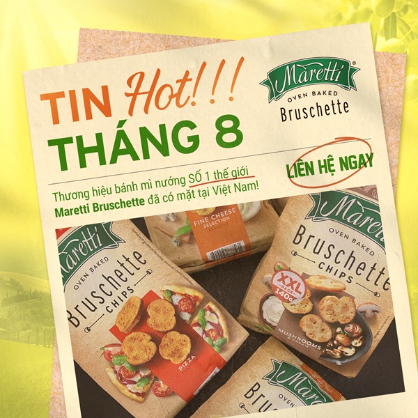 Thương hiệu bánh mì nướng phong cách Ý Maretti đã chính thức xuất hiện tại Việt Nam