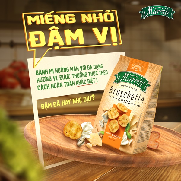 Bruschette - nguồn cảm hứng để sáng tạo nên bánh mì nướng Maretti
