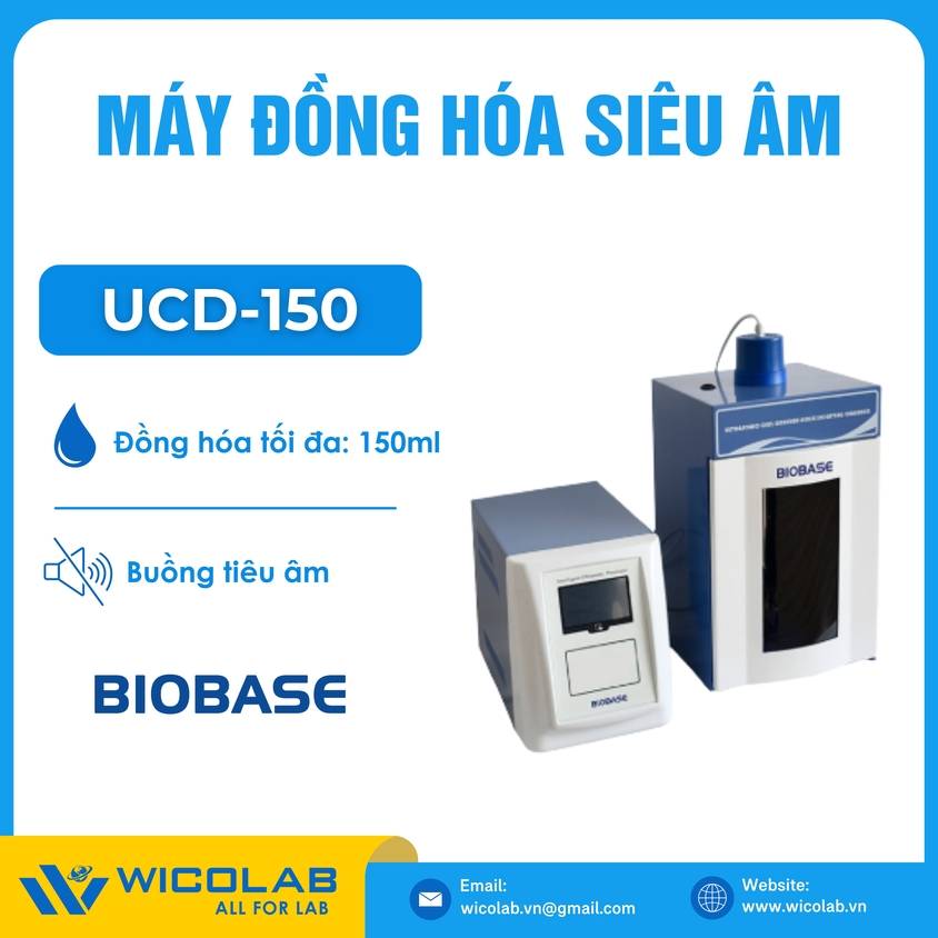 Máy Đồng Hóa Siêu Âm Biobase UCD-150 | Tối Đa 150ml Mẫu | WICOLAB.VN ...