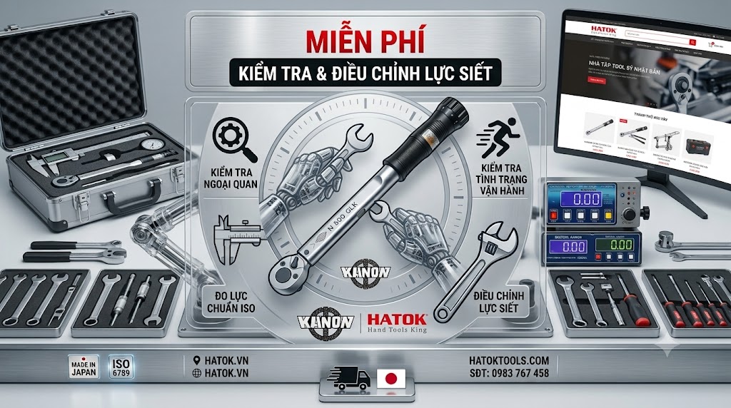 THÔNG BÁO: CHƯƠNG TRÌNH KIỂM TRA & ĐIỀU CHỈNH LỰC SIẾT MIỄN PHÍ CẦN SIẾT LỰC KANON