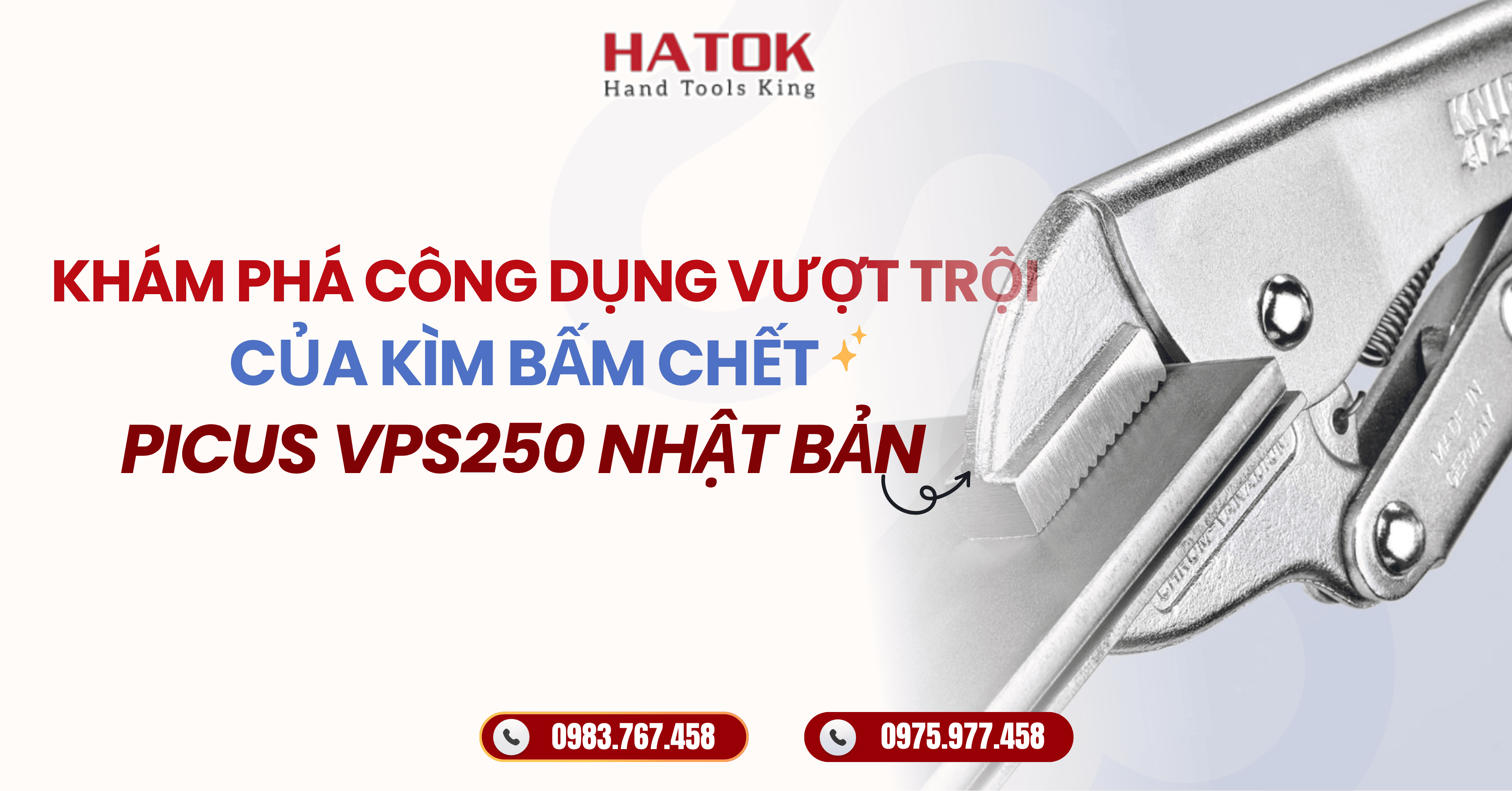Khám Phá Công Dụng Vượt Trội Của Kìm Bấm Chết PICUS VPS250 Nhật Bản