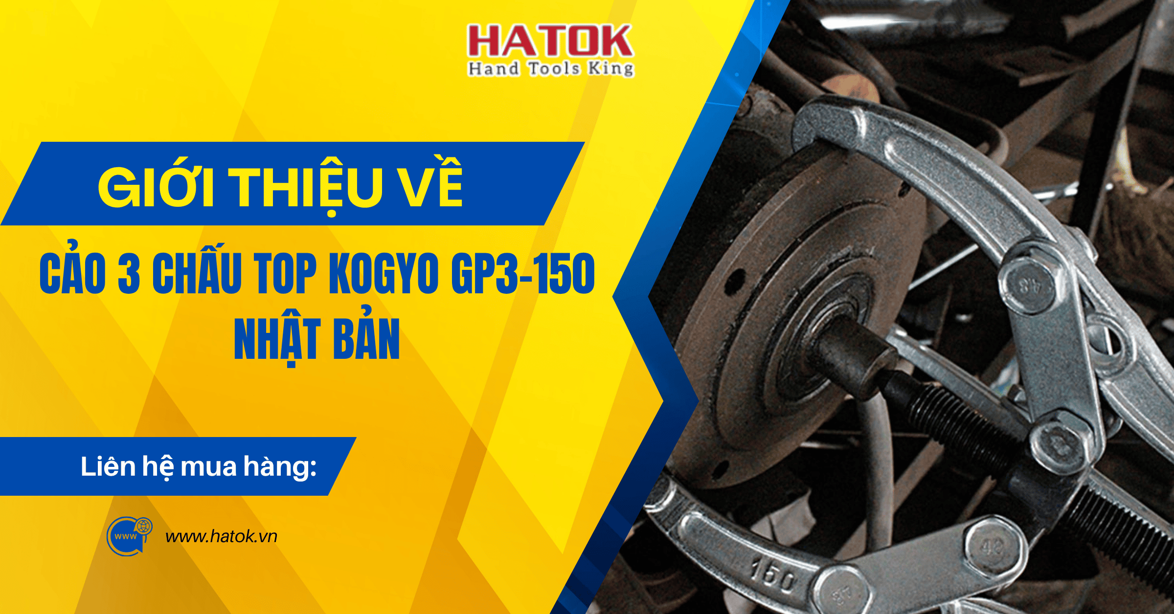 Giới thiệu về Cảo 3 chấu TOP KOGYO GP3-150 Nhật Bản