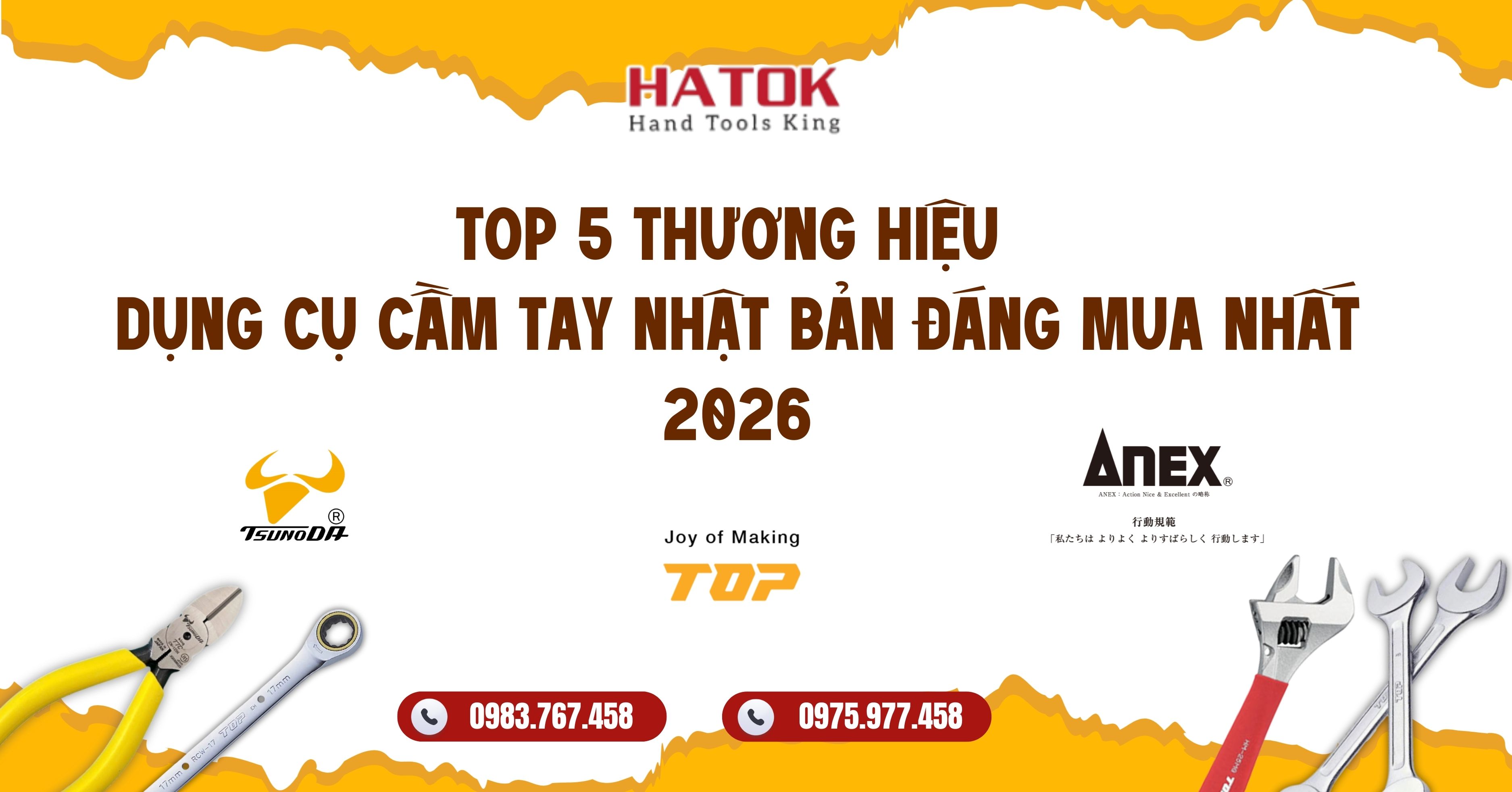 Top 5 Thương Hiệu Dụng Cụ Cầm Tay Nhật Bản Đáng Mua Nhất 2026