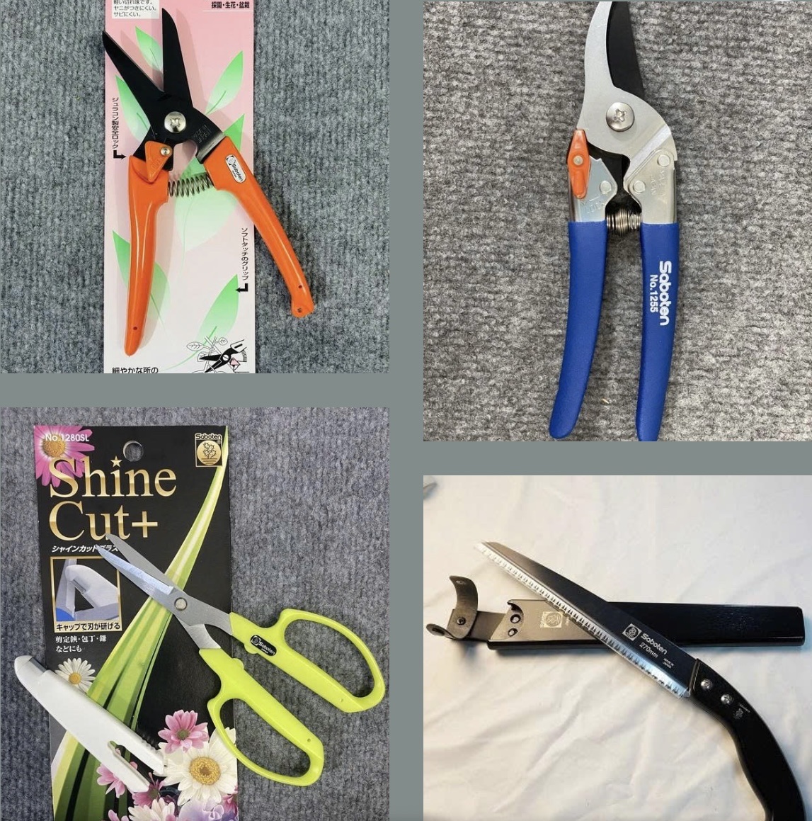 Kéo cắt tỉa cành, kéo thu hoạch Saboten – Dụng cụ làm vườn hữu ích không thể thiếu