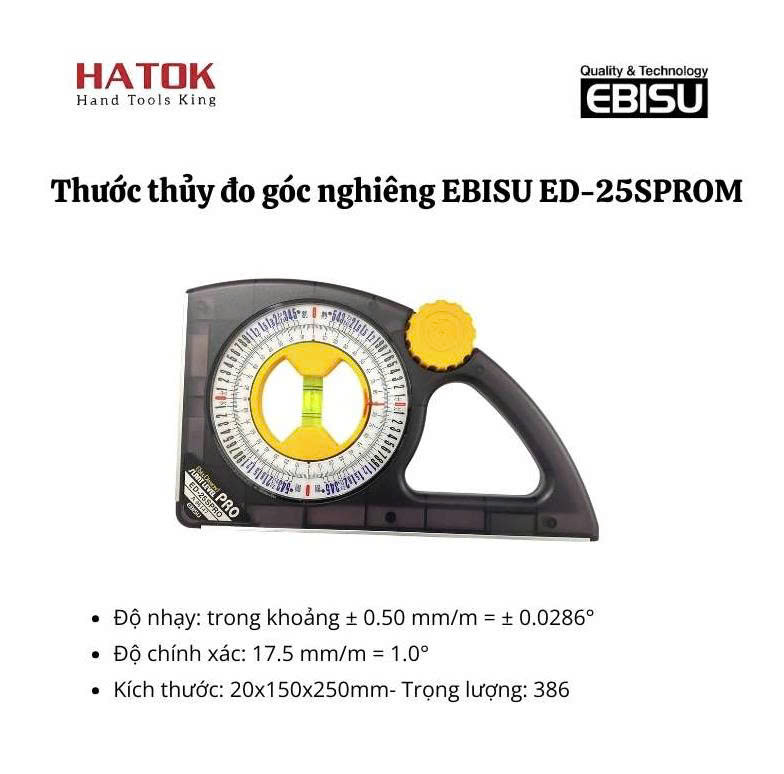 THƯỚC THỦY ĐO GÓC NGHIÊNG EBISU – CHUẨN XÁC & BỀN BỈ CHO MỌI CÔNG TRÌNH