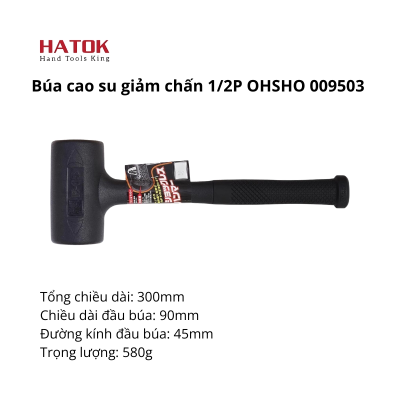 Búa Cao Su Giảm Chấn 1/2P OHSHO 009503 Nhật Bản