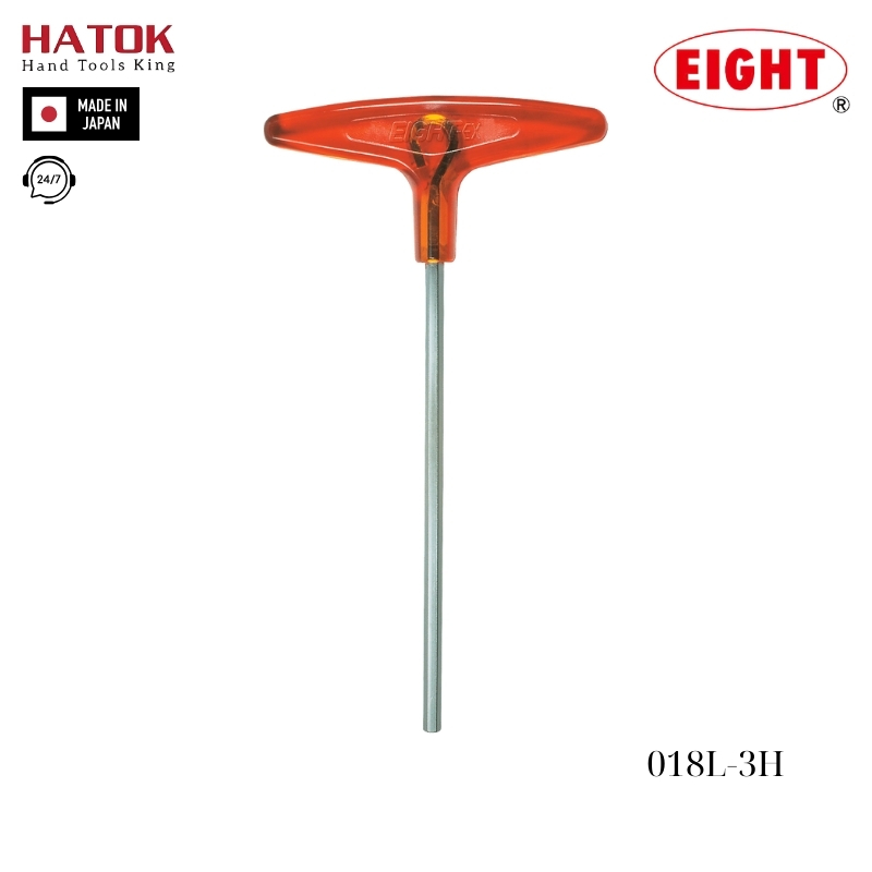 Lục giác chữ T loại dài EIGHT 018L-3H Nhật Bản