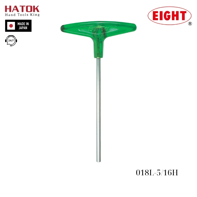 Lục giác chữ T hệ inch 5/16 loại dài EIGHT 018L-5/16H Nhật Bản