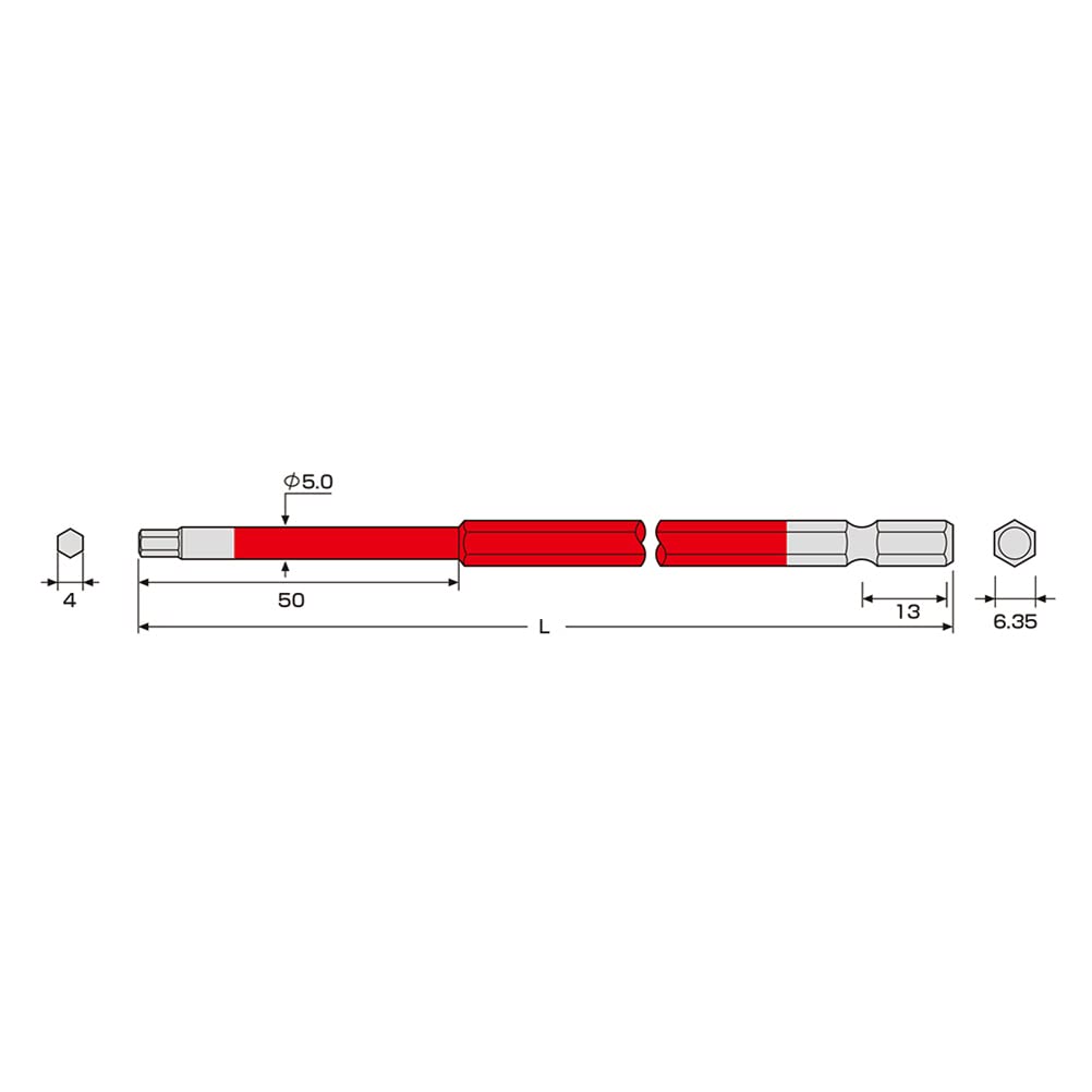 Mũi vít lục giác 4mm ANEX ACHX-4015 Nhật