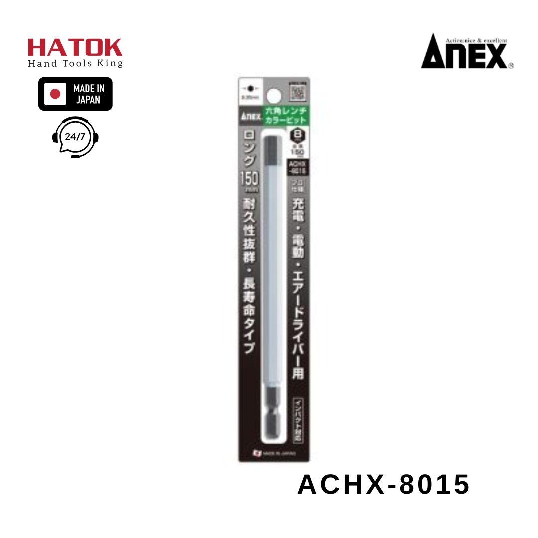 Mũi vít đầu lục giác ANEX ACHX-8015 Nhật Bản