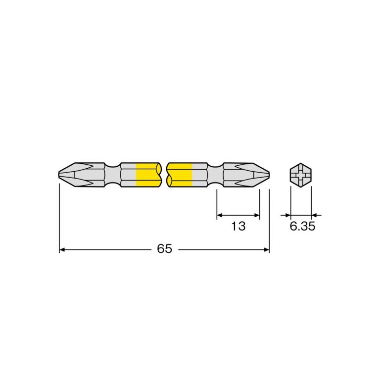 Vỉ 2 mũi vít 2 đầu ANEX ACM-2065 Nhật Bản