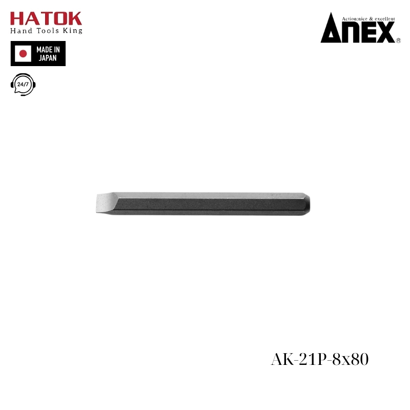Mũi vít đóng Anex AK-21P-8x80 Nhật Bản