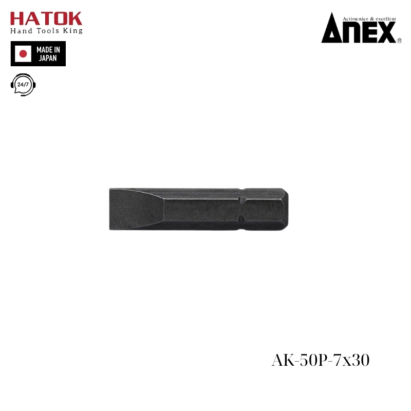 Mũi vít ngắn Anex AK-50P-7x30 Nhật Bản