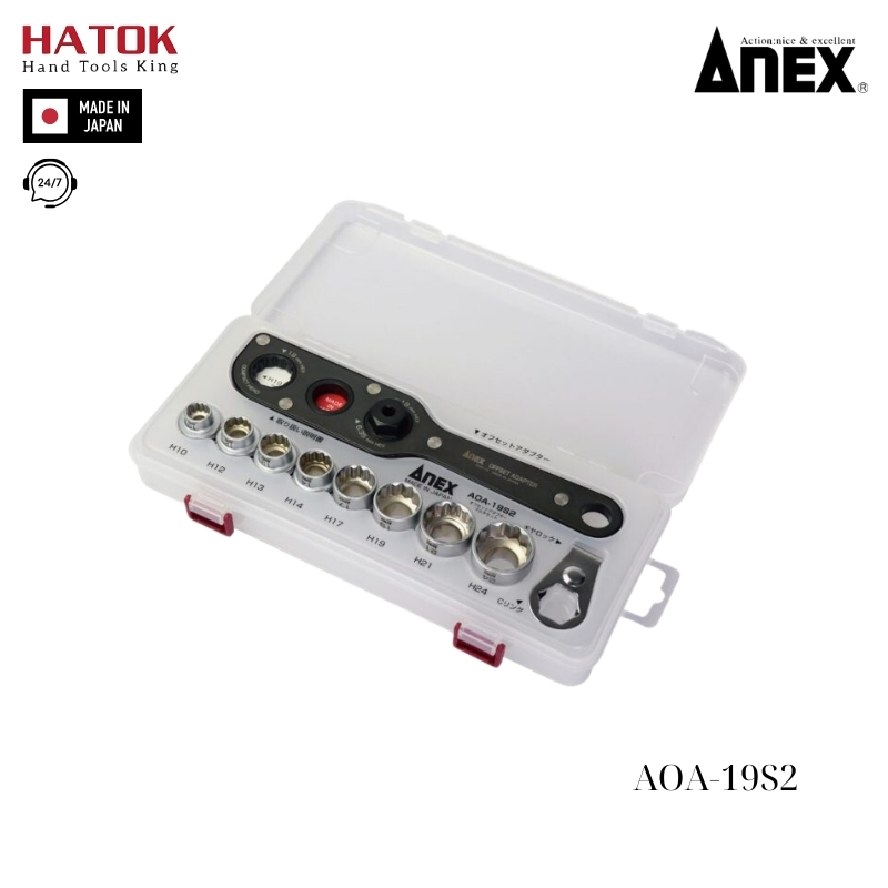 Bộ vặn ốc đa năng Anex AOA-19S2 Nhật Bản