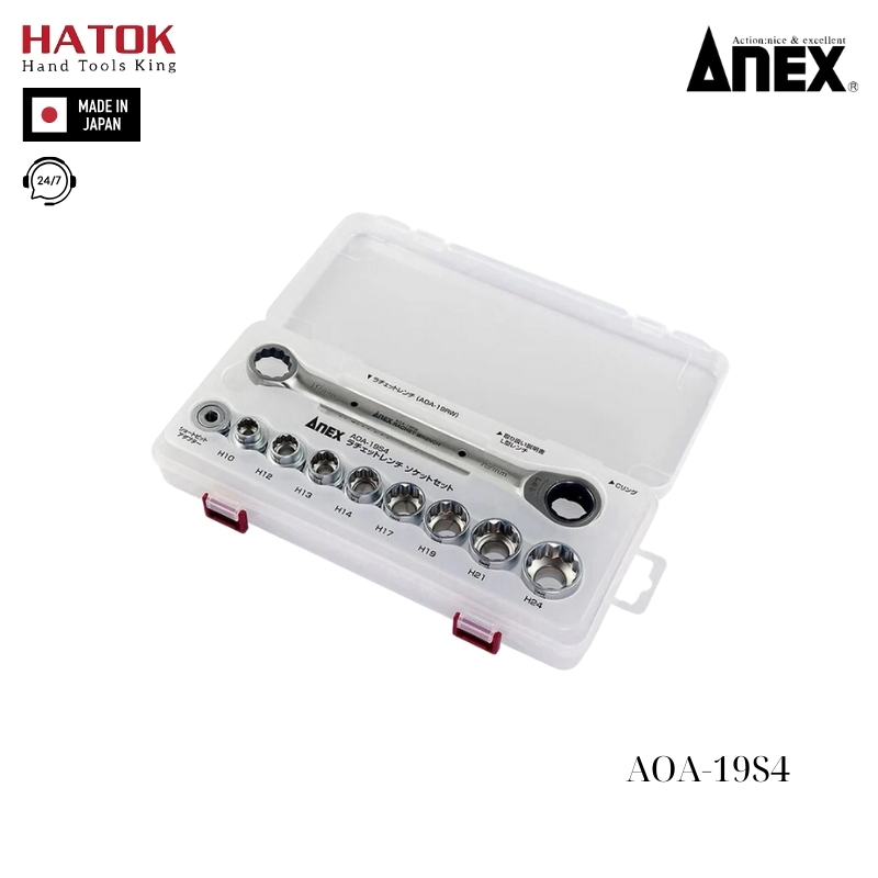 Bộ vặn ốc đa năng Anex AOA-19S4 Nhật Bản