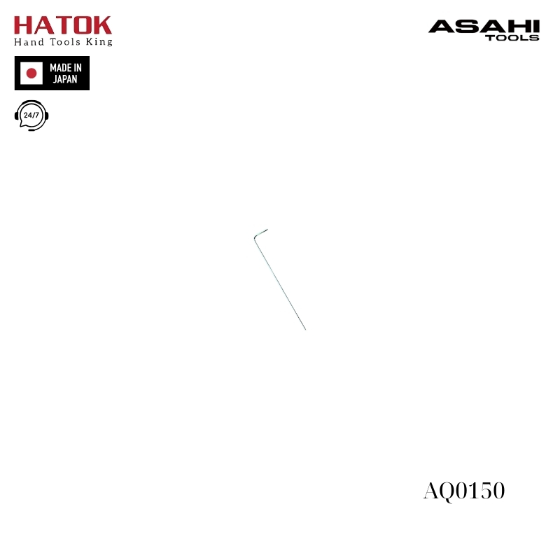 Lục giác chữ L đầu bi 1.5mm Asahi AQ0150 Nhật Bản