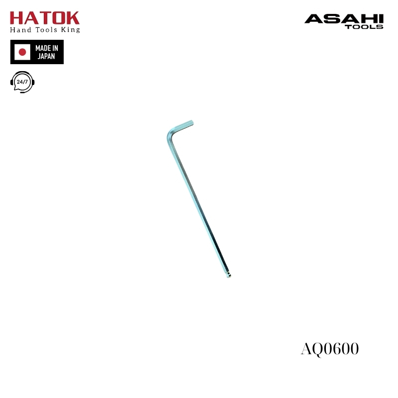 Lục giác chữ L đầu bi 6mm Asahi AQ0600 Nhật Bản