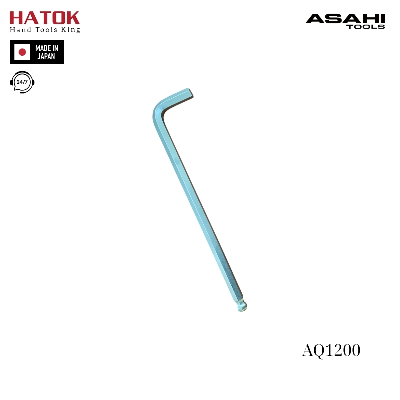Lục giác chữ L đầu bi 12mm Asahi AQ1200 Nhật Bản