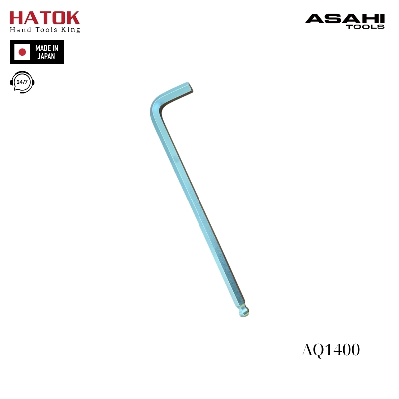 Lục giác chữ L đầu bi 14mm Asahi AQ1400 Nhật Bản